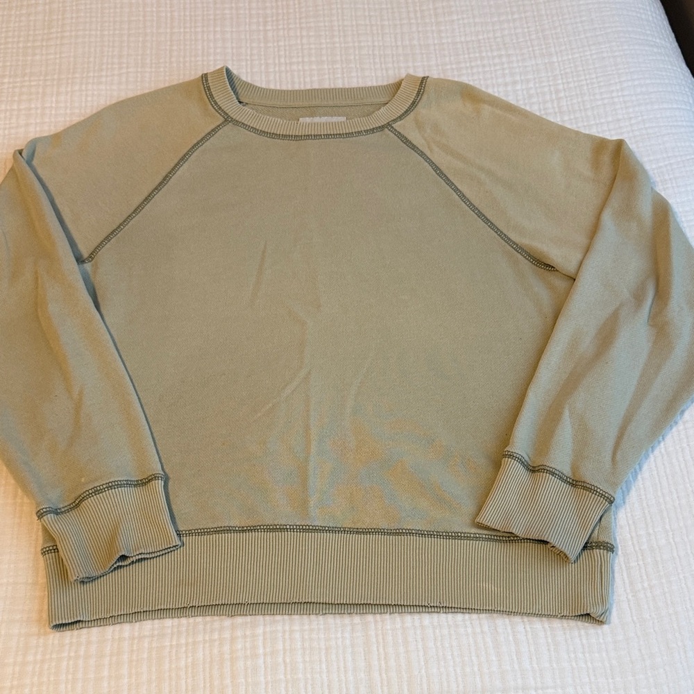 American Eagle Outfitters Sage Green Crew Neck Sweater